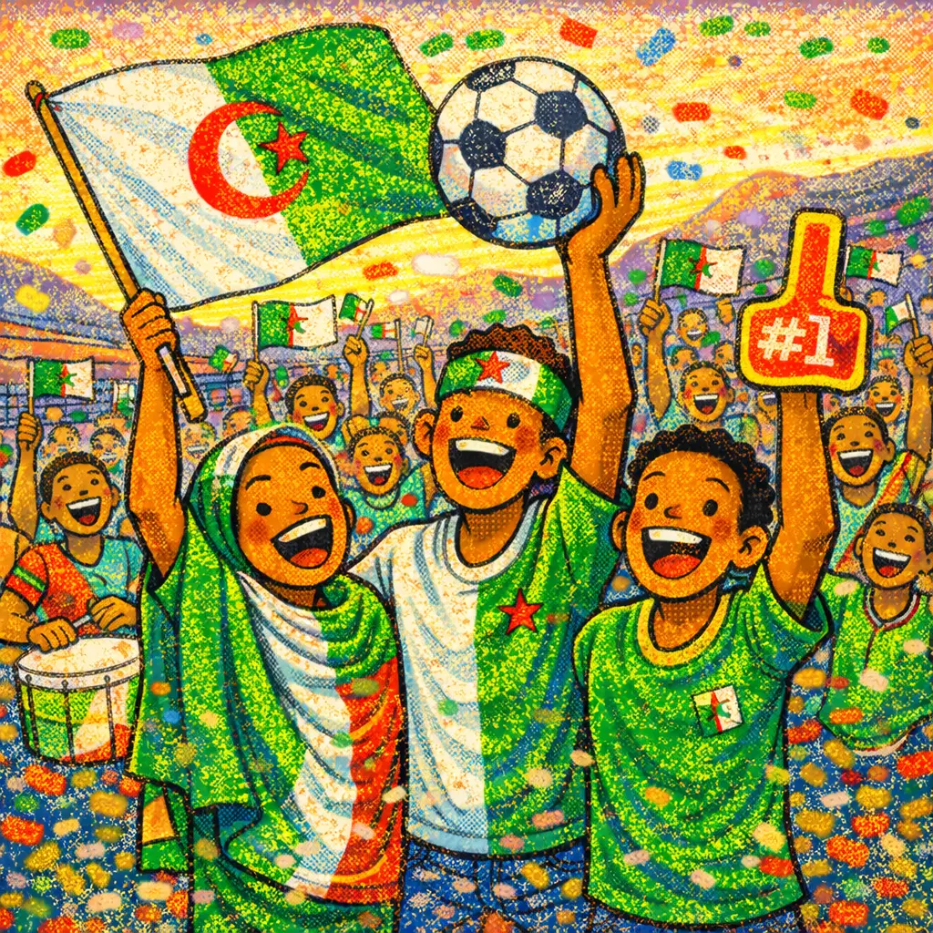 Supporters de football africains et paris sportifs en Algérie