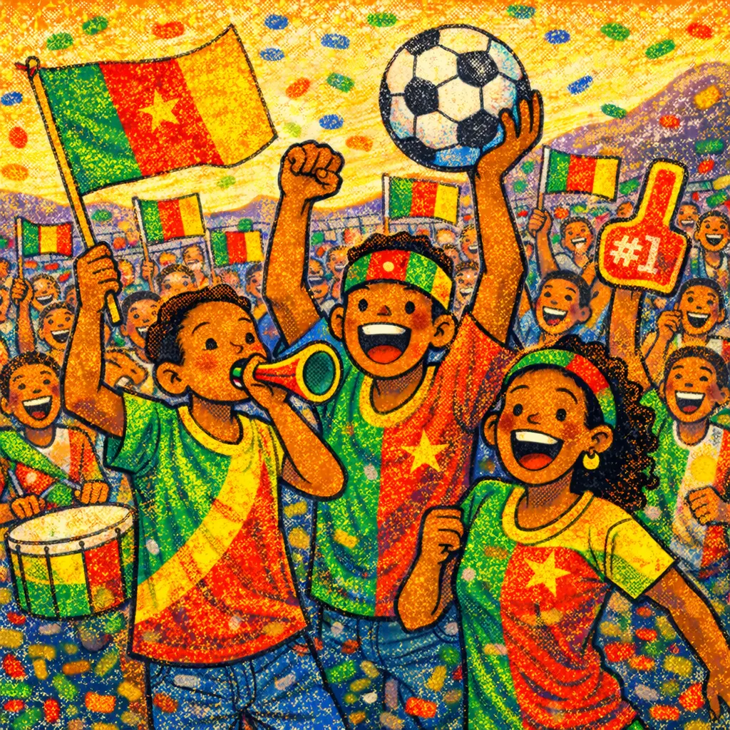 Supporters de football africains et paris sportifs au Cameroun