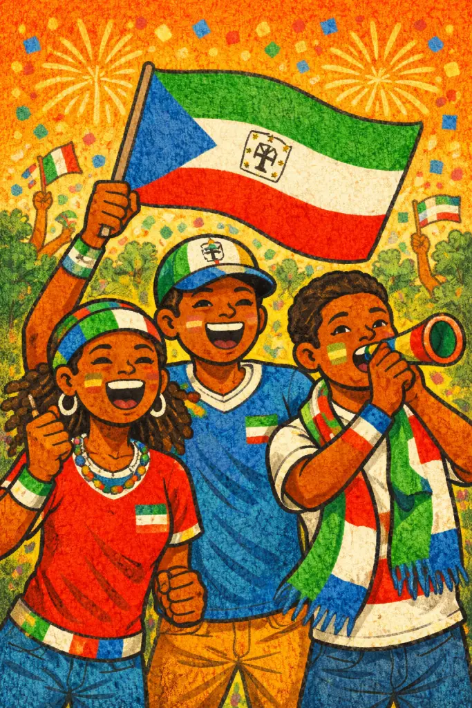 Supporters de football africains et paris sportifs en Guinée équatoriale