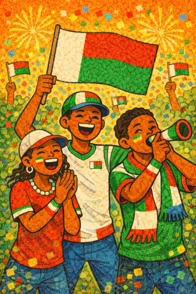 Supporters de football africains et paris sportifs à Madagascar