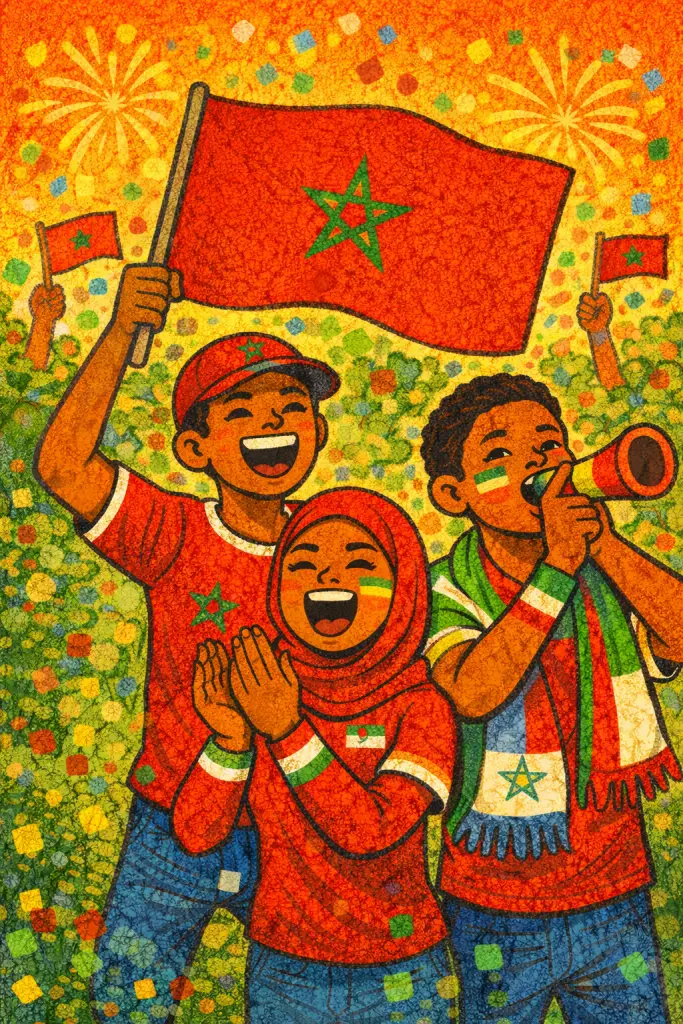 Supporters de football africains et paris sportifs au Maroc