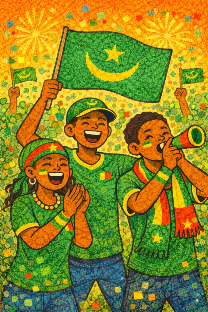 Supporters de football africains et paris sportifs en Mauritanie