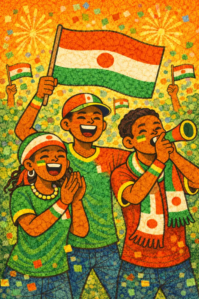 Supporters de football africains et paris sportifs au Niger