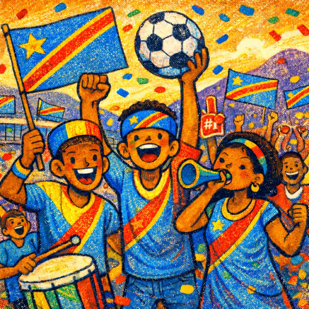 Supporters de football africains et paris sportifs en RDC