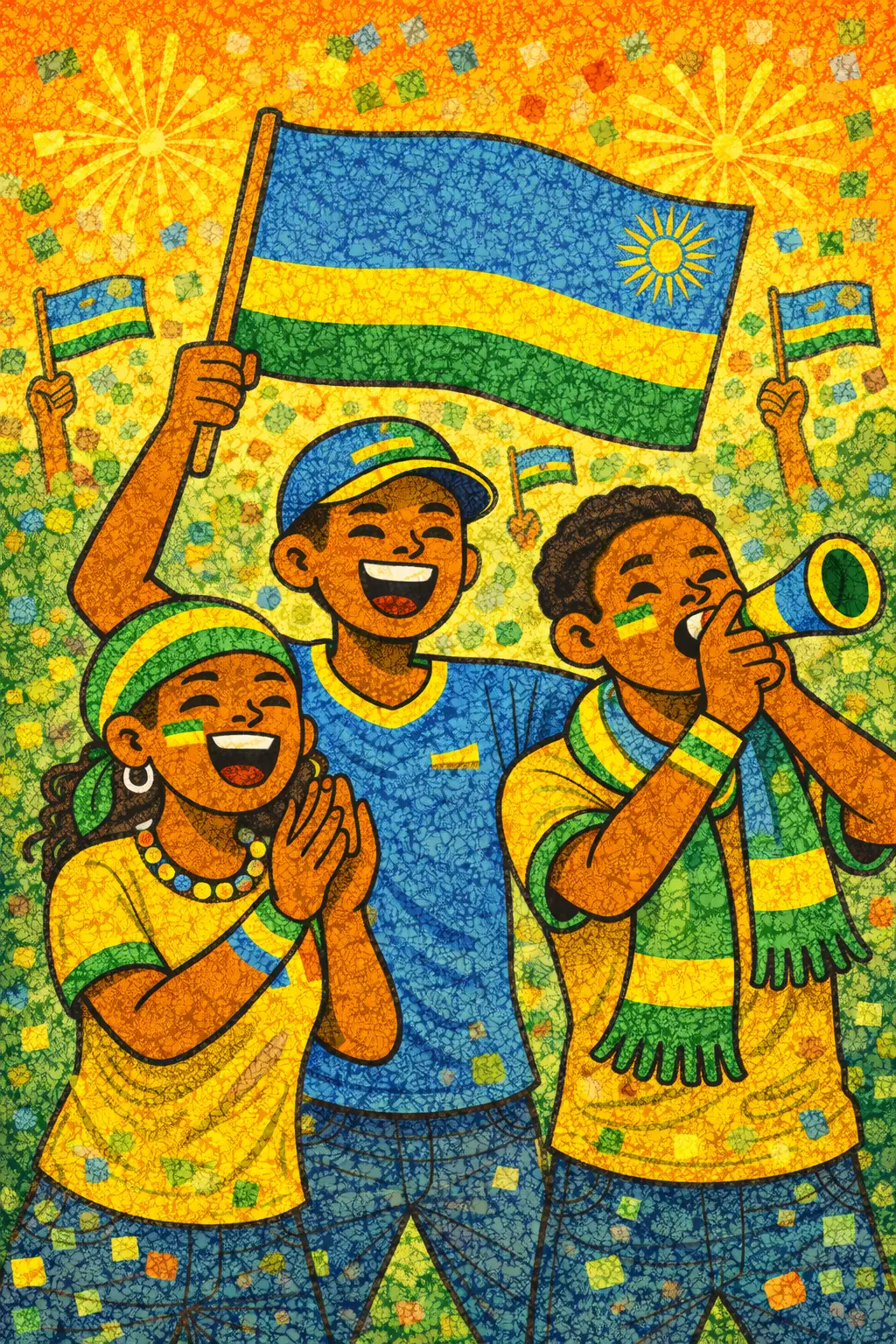 Supporters de football africains et paris sportifs au Rwanda