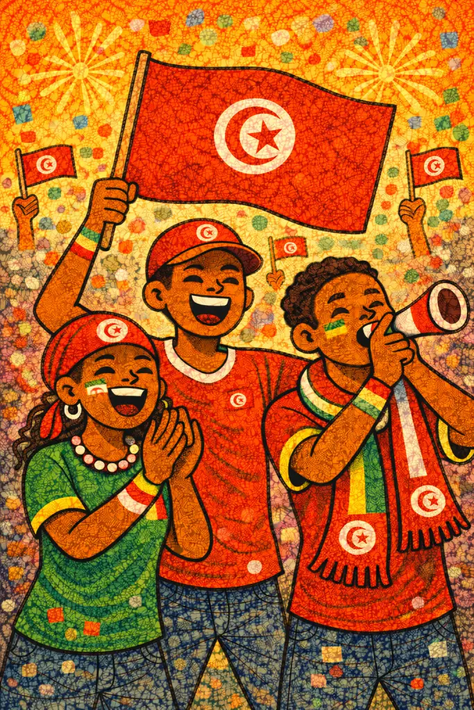 Supporters de football africains et paris sportifs en Tunisie